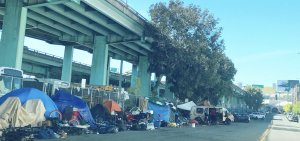 San Francisco Homeless Tents under the freeway